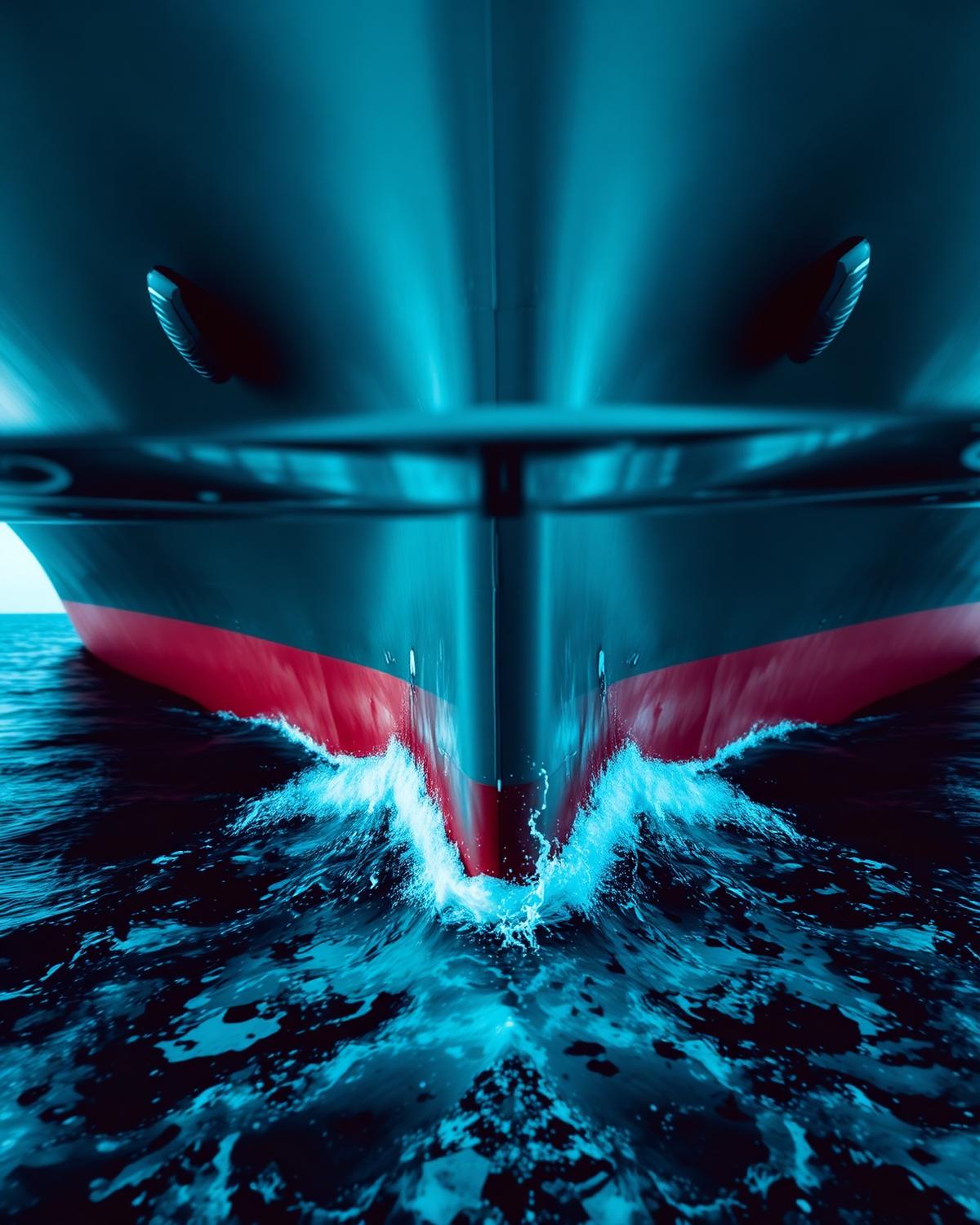 Ship at sea